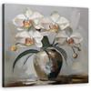 Canvas Print, White Flower Vase