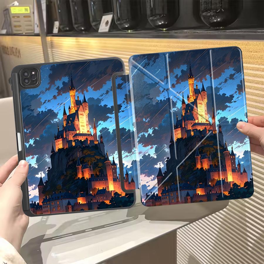 Чехол для планшета для iPad Air 4 5 M3 M2 1 2 M4 11 дюймов Pro 2025 Mini 6 7 Pro 11-го 10-го 9-го 8-го 7-го 12,9 дюйма Держатель Чехол Мультяшный