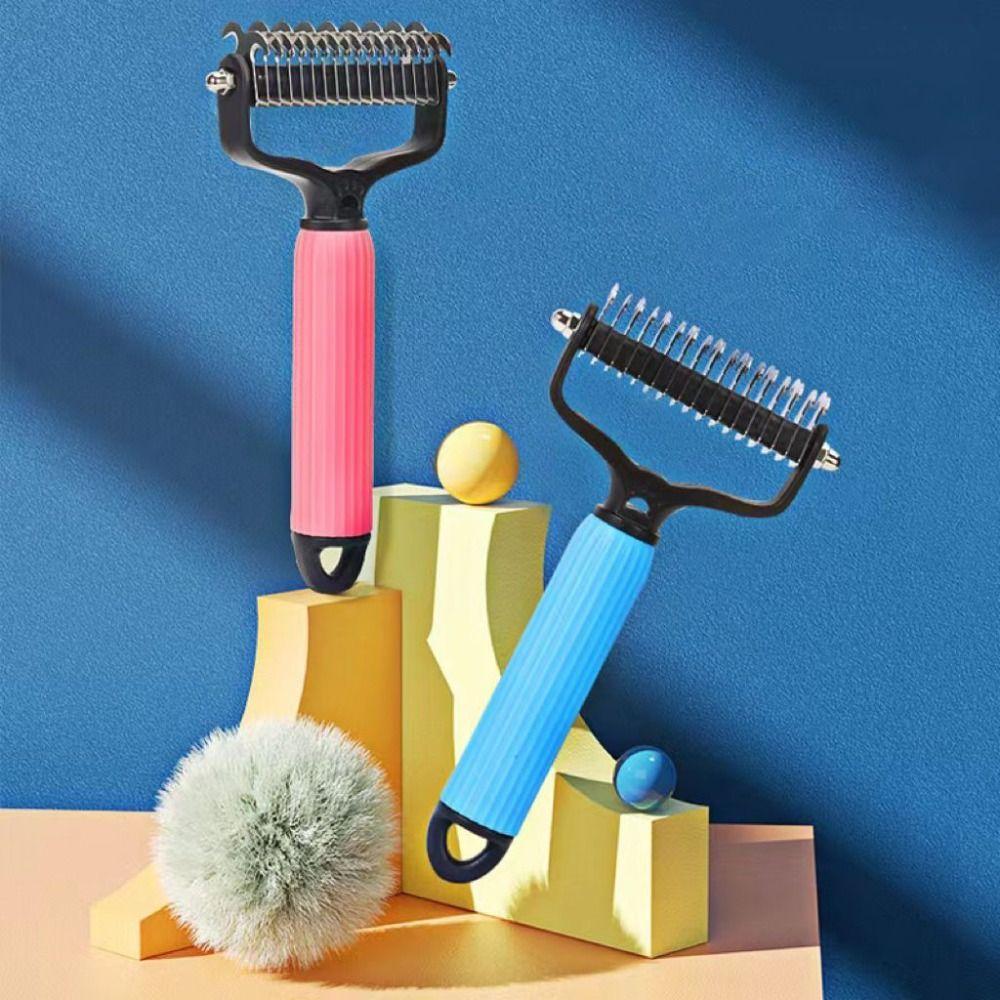 Remove Tangles Hair Grooming Tool Double-sided Puppy Hair Shedding Comb Practical Pet Supplies Cat