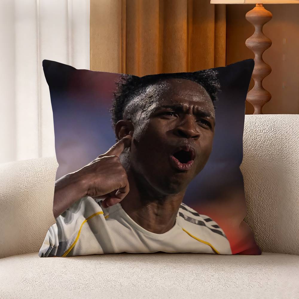 Brazil Vinicius VVini Jr Cotton Linen Square Pillow Covers Home Decor Gifts