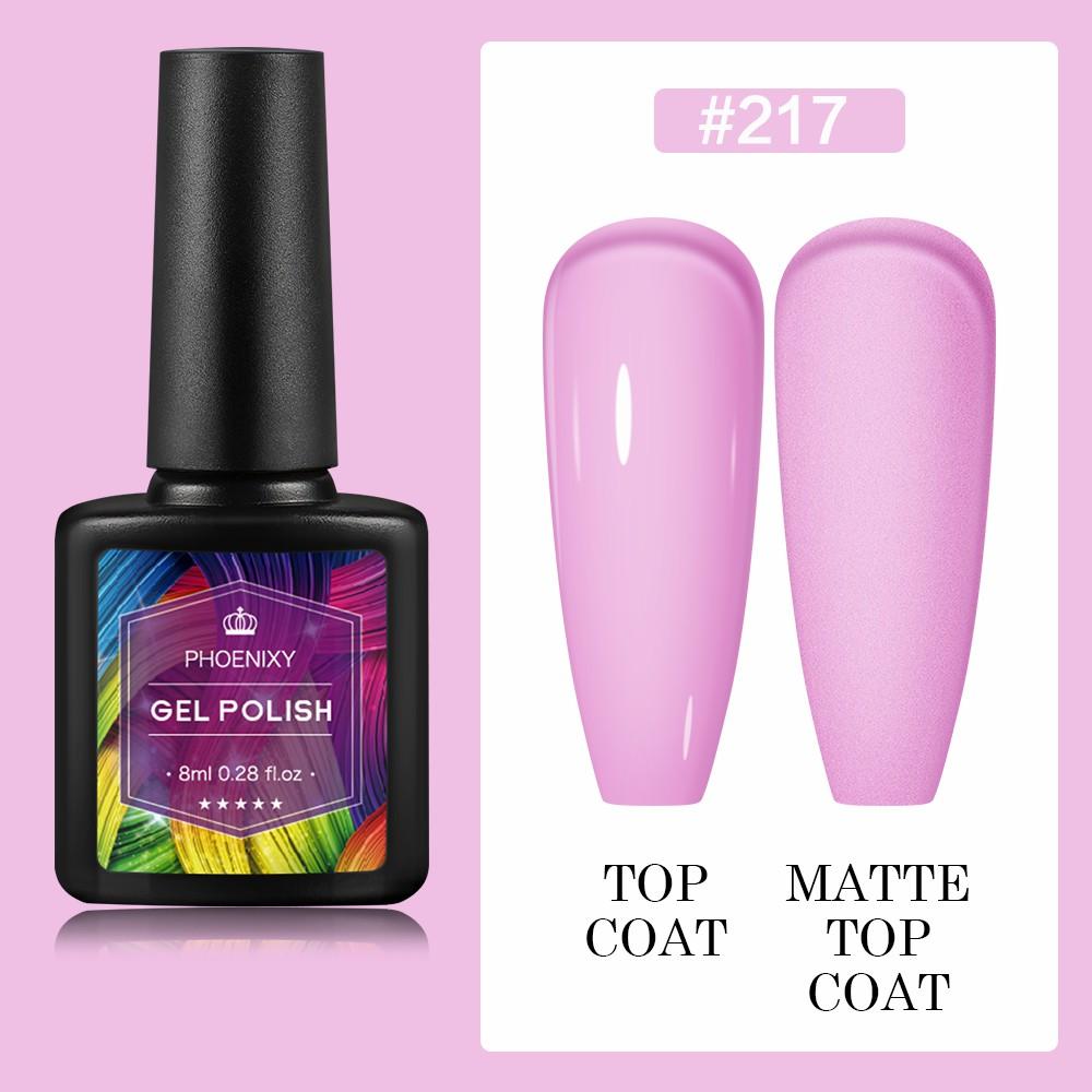 PHOENIXY 8 мл гель-лак для ногтей, полуперманентный гель, блестящий гель, отмачиваемый блестящий стартовый набор, маникюрный набор для маникюрного салона