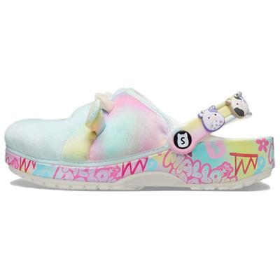 Удобные и стильные туфли с отверстиями женские сине-розовые