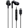 Проводные наушники Audio-Technica ATH-CKS330C BK, 1,2 м, с микрофоном, USB Type-C, Глубокий бас, В-...