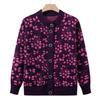 Middle-aged and Elderly People In Spring and Autumn Knitted Sweater Jacket Female Mother Sweater Cardigan Grandma Shirt Old Lady Clothes