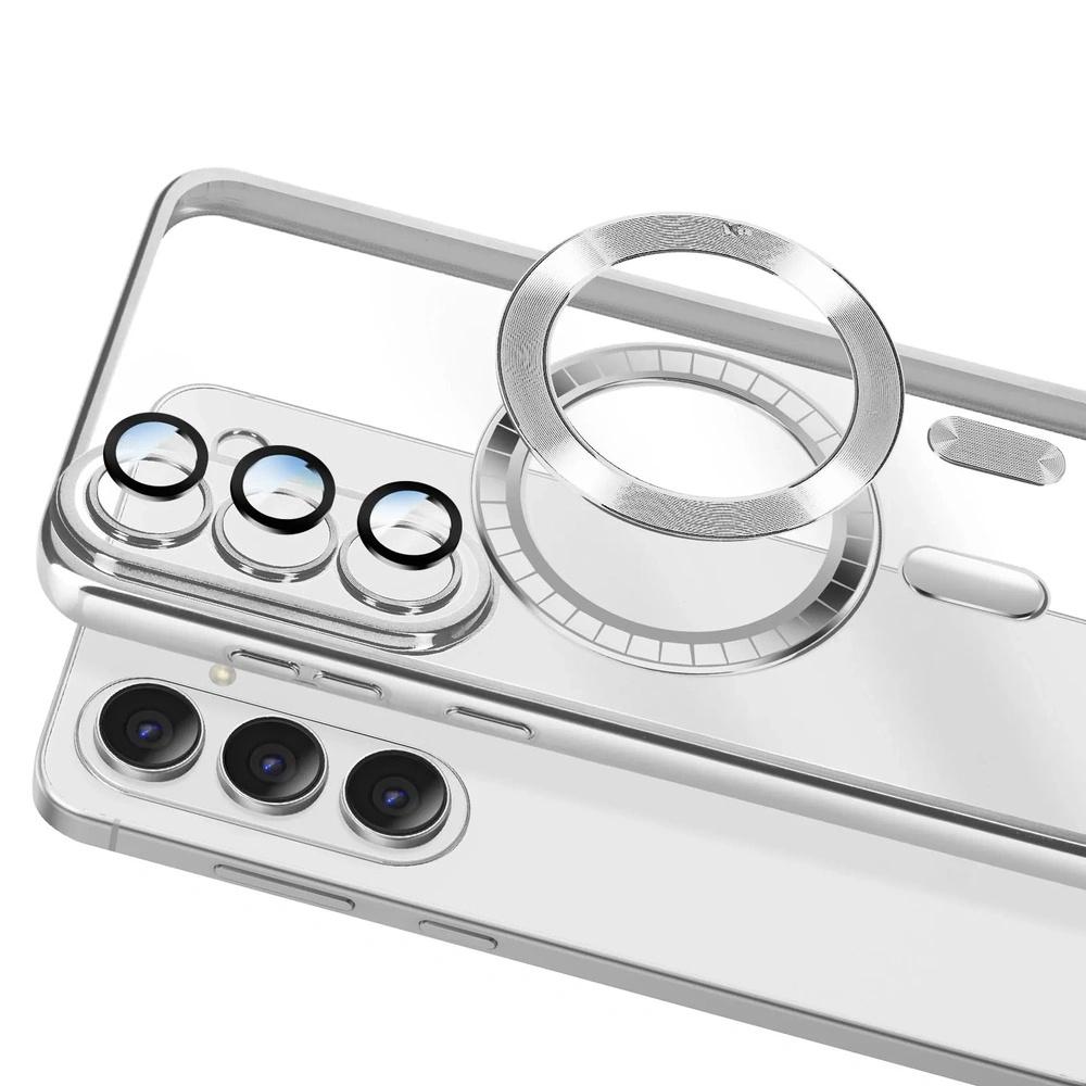 Case for Samsung Galaxy A57 5G, Electro MagSafe, silver