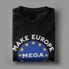 Мужская и женская футболка Make Europe Great Again из чистого хлопка, модная футболка, верхняя одежда
