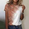 Fashion Printed Top Women's Short Sleeved Streetwear Summer Fashion Women's Casual Round Neck T-Shirts Women’s