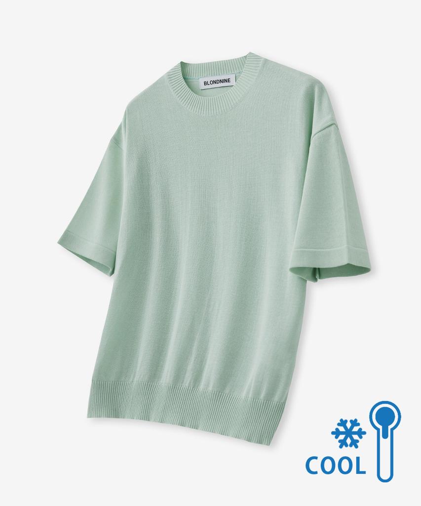 BLOND9 [Package] Cool Essential Round Neck Short Sleeve Knit + Cool Essential Round Neck Short Sleeve Knit