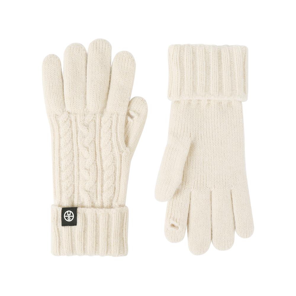Knitted gloves winter outdoor riding gloves cold-proof wool blended European and American thickened extended warm gloves