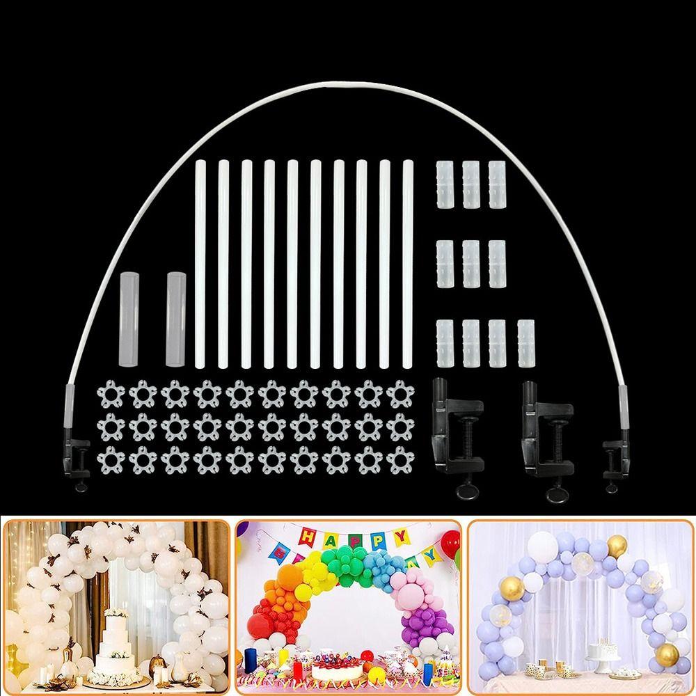 Easy Setup Table Balloon Stand Holder Adjustable Size Half Arch Balloon Support  For Birthday Party