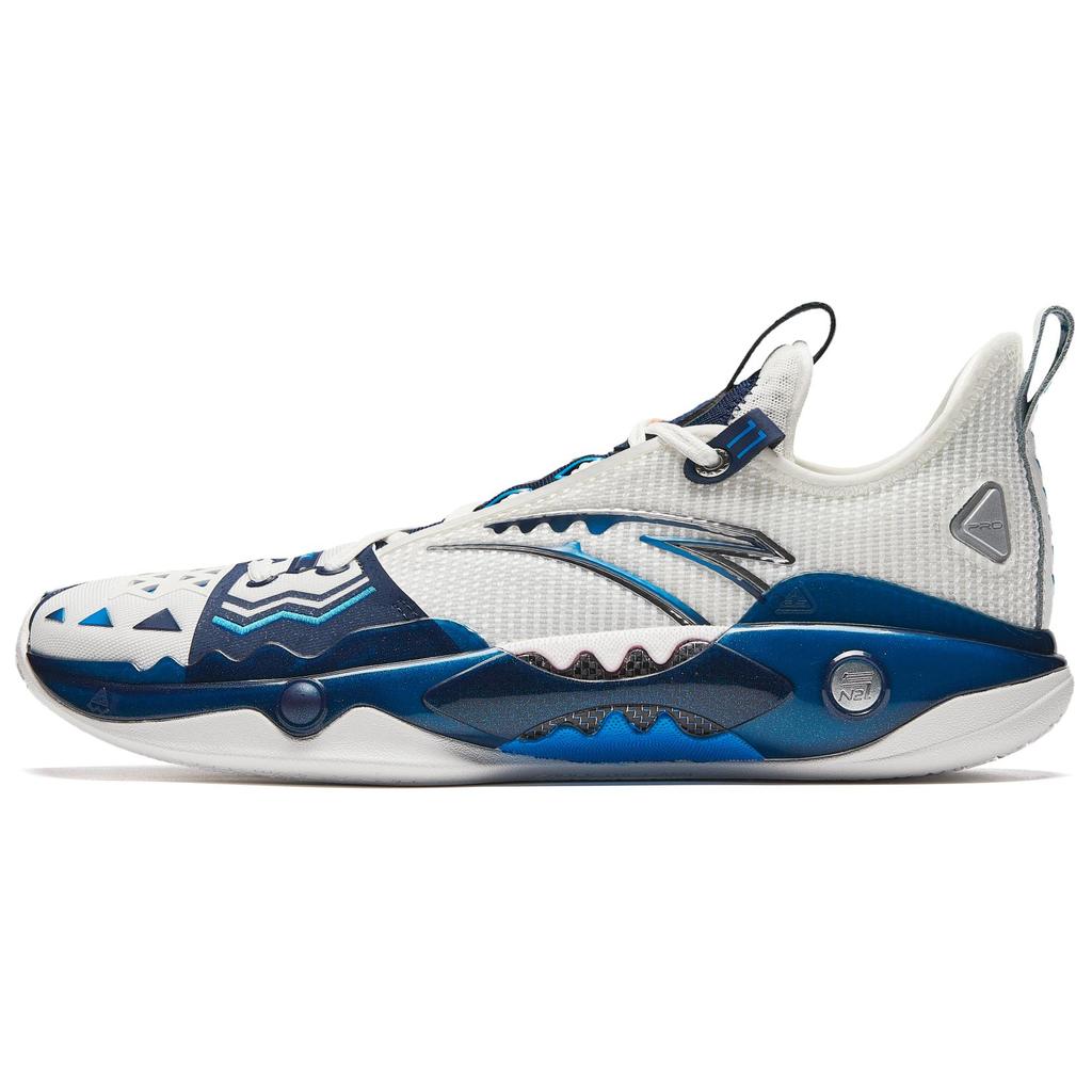 Anta Shock Wave 5 Pro Kyrie Irving Dallas мужские кроссовки белые синие 112421111S-5