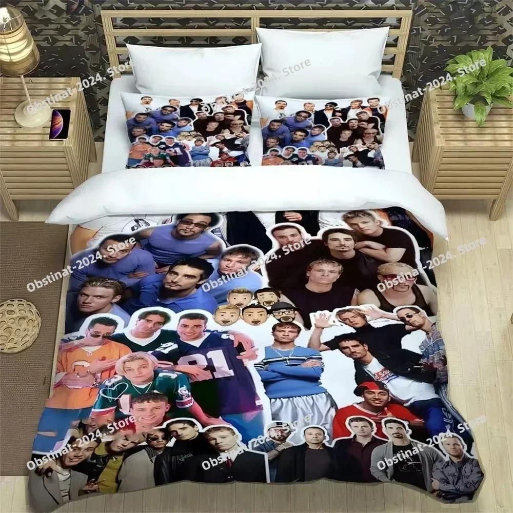 3D BSB группа Backstreet Boys Печатное постельное белье Пододеяльник Наволочка Комплект постельного белья Простыня Покрытие для одеяла Размер Full Queen King