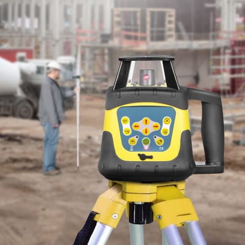 Firecore FRE205R Rotating Laser Self-Leveling Laser Level, Rotating Laser Level, Surveying Level, Leveling Receiver, Remote Control Included, Measurin