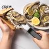 Кухонный инструмент для твердых раковин, вскрыватель устриц, нож-резак с зажимом, лезвие из нержавеющей стали и эргономичный профессиональный гаджет для морепродуктов, дизайн с деревянной основой,