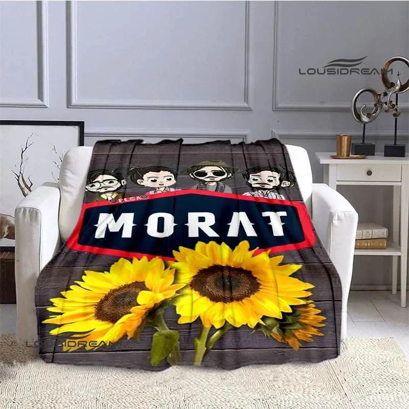 Поп-группа Morat Пледы с принтом Фланец Теплый плед Мягкий и удобный плед Пледы для пикника Постельное белье Подарок на день рождения