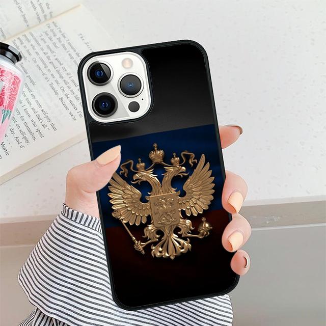 Russian Flag banner Phone Case For iPhone 17 Air 16 15 14 plus 12 13 Pro max Soft Bumper Shell Cover coque