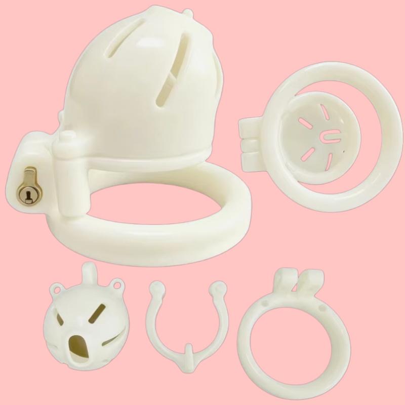 New Small Short Resin Chastity Cage Body-Safe Discreet Lower Body Wear Anti-Masturbation Lock for Men Adult Sex Toys BDSM 18+