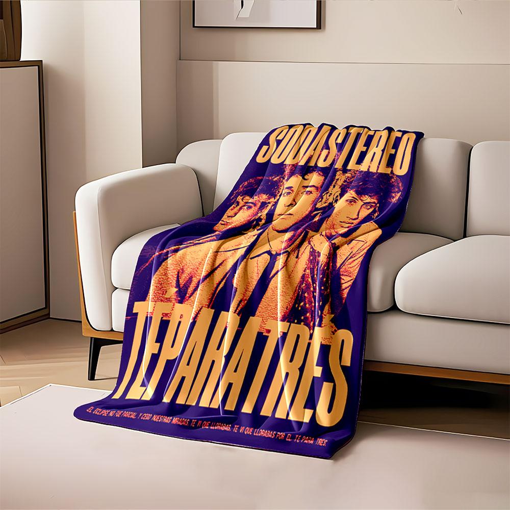 Soda Stereo Retro Blanket for all seasons blanket lunch break throw gift