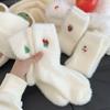 Рождественский узор Норковый бархат Носки Женские Зимние Мягкие Флисовые Плюшевые Теплые Домашние Носки для Сна Каваи Y2K Пушистые Термальные Гольфы