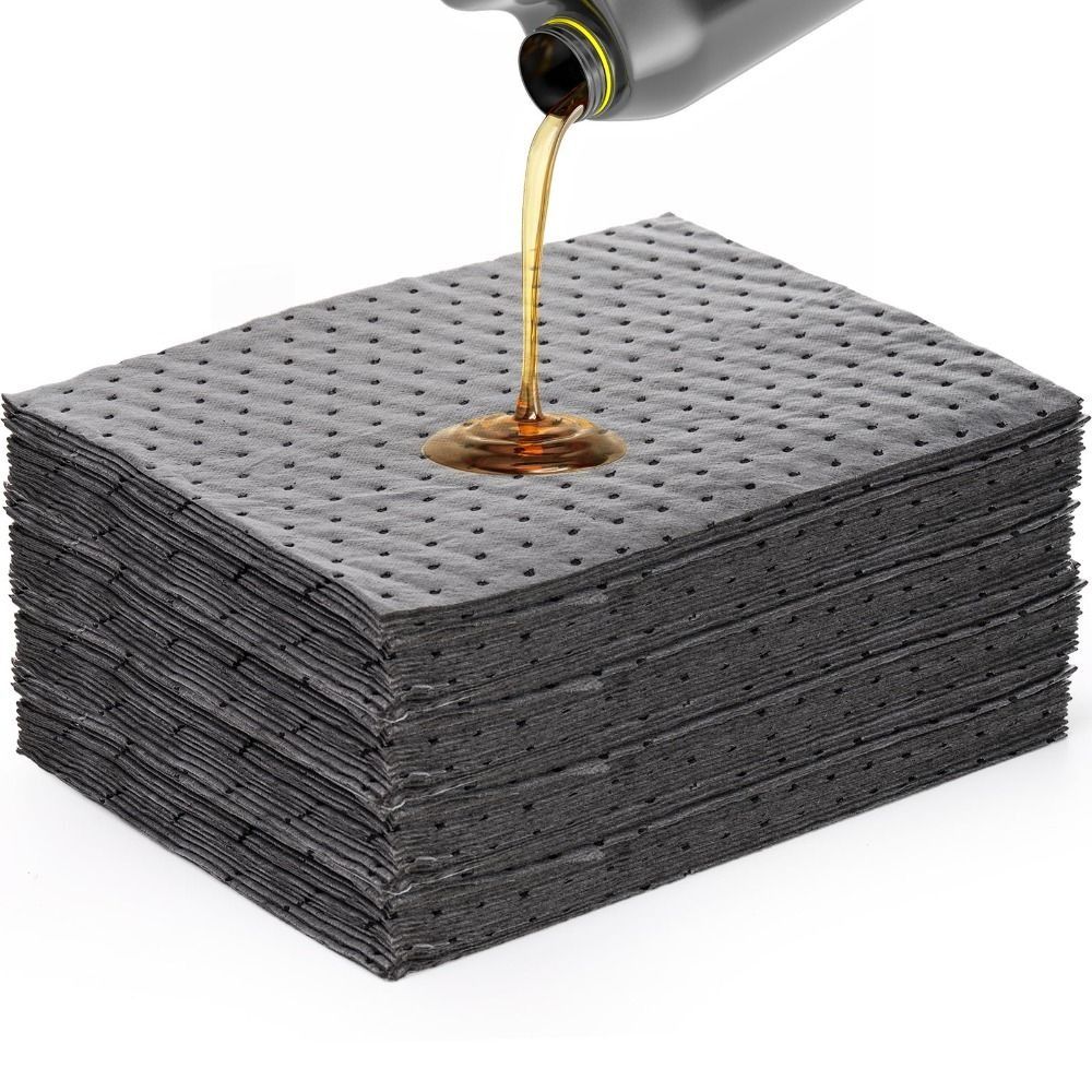 5Pcs Absorbent Mat Oil Spill Mat Grey Garage Floor Mat Shearable Oil Absorbent Pads  Under Car