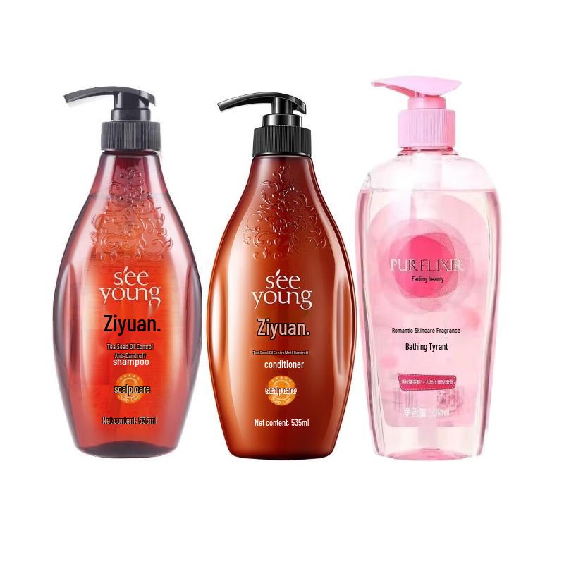Seeyoung Tea Seed Oil Control Anti-Dandruff Hair & Body Care Set