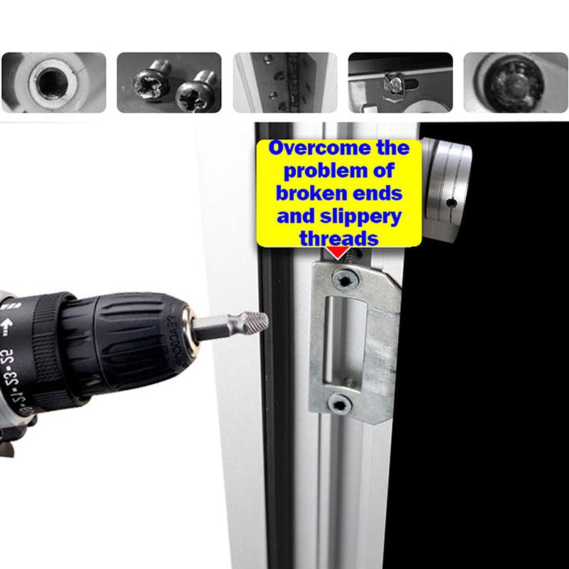 5/6pcs Screw Remover Set High Hardness High Carbon Steel Drill Set Screwdriver Broken Bolt Extractor Bolt Stud Tool
