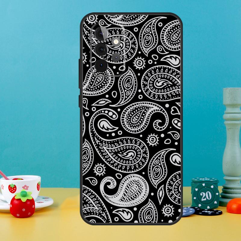 Paisley Pattern Case For Samsung Galaxy A15 A16 A05 A26 A36 A56 A52 A53 A33 A13 A34 A54 A14 A35 A55 A22 A32