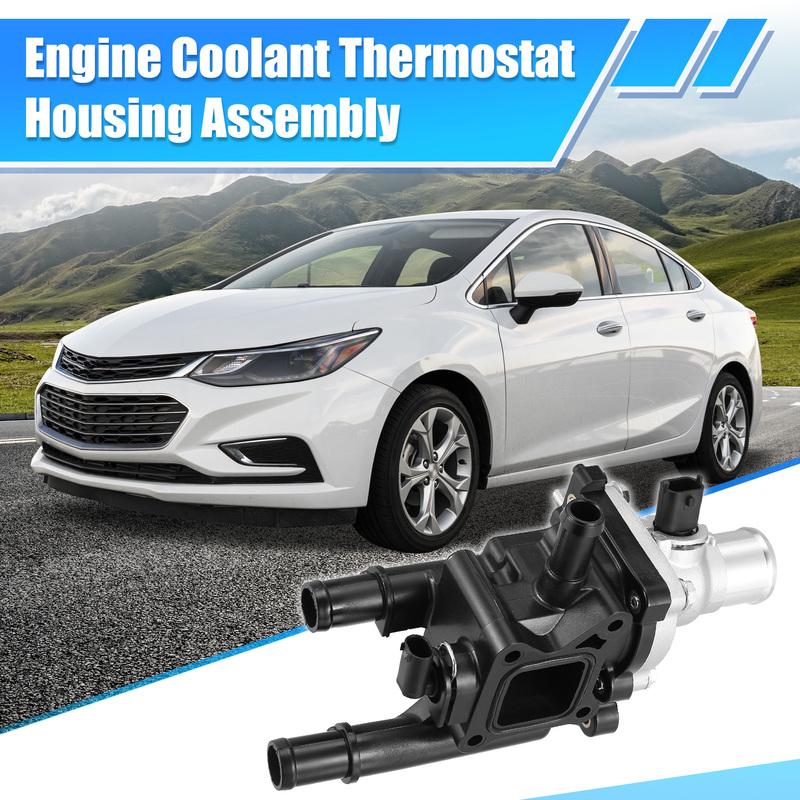 X Autohaux Auto Engine Coolant Thermostat Housing Assembly for Chevy Cruze Limited For Chevrolet Sonic Trax Car Accessories