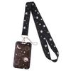 Sun and Moon Card Holder Stars Lanyard Badge Holder Phone Neck Strap ID Card Holder Hanging Rope