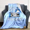 1pc JUST SLAY Soft Flannel All Season Throw for Home, Office, Outdoor UseDurable Comfort Soft Warm Throw for Home