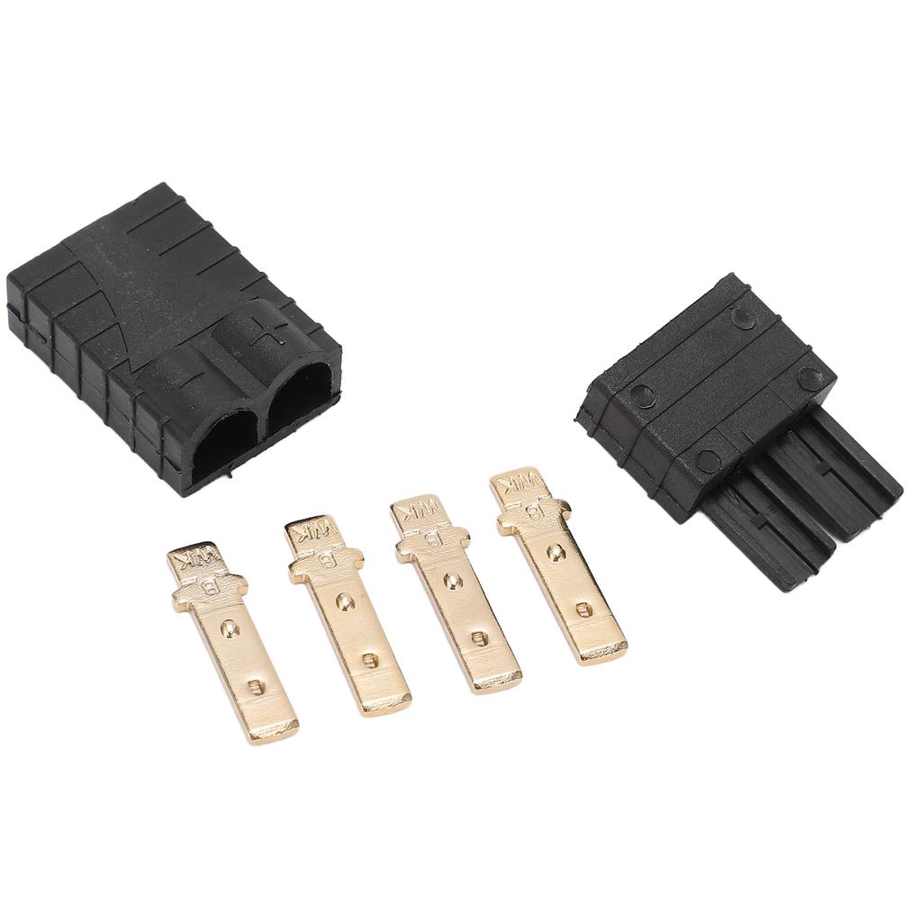 RC Plane Connectors Male Female Pair Reusable RC Adapter Strong Toughness Plastic RC Adapter Plugs for Aircraft Models