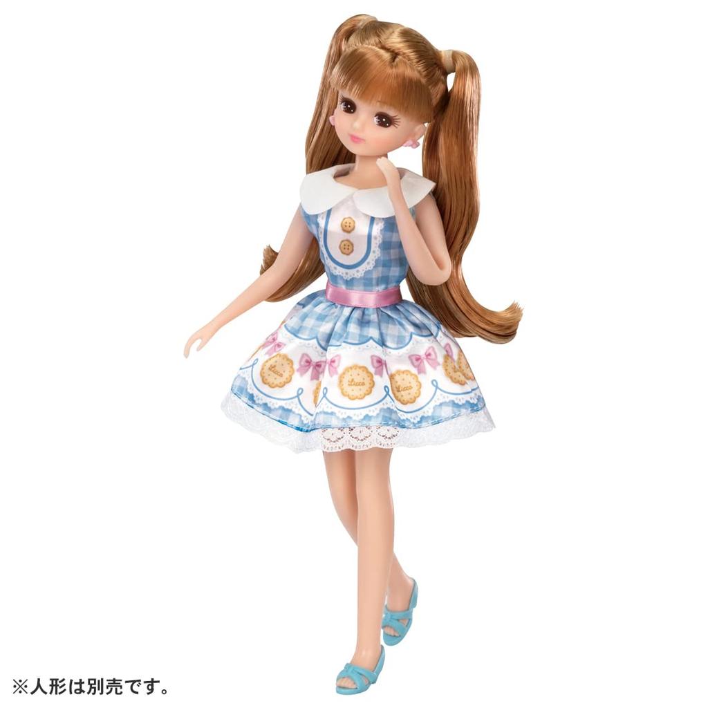 TAKARA TOMY Платье Happy Doll Игрушка для ролевых игр для детей от 3 лет и соответствует стандарту безопасности игрушек ST Mark Один размер подходит всем "Licca-chan LW-04 Бисквит" Наряд Вверх,
