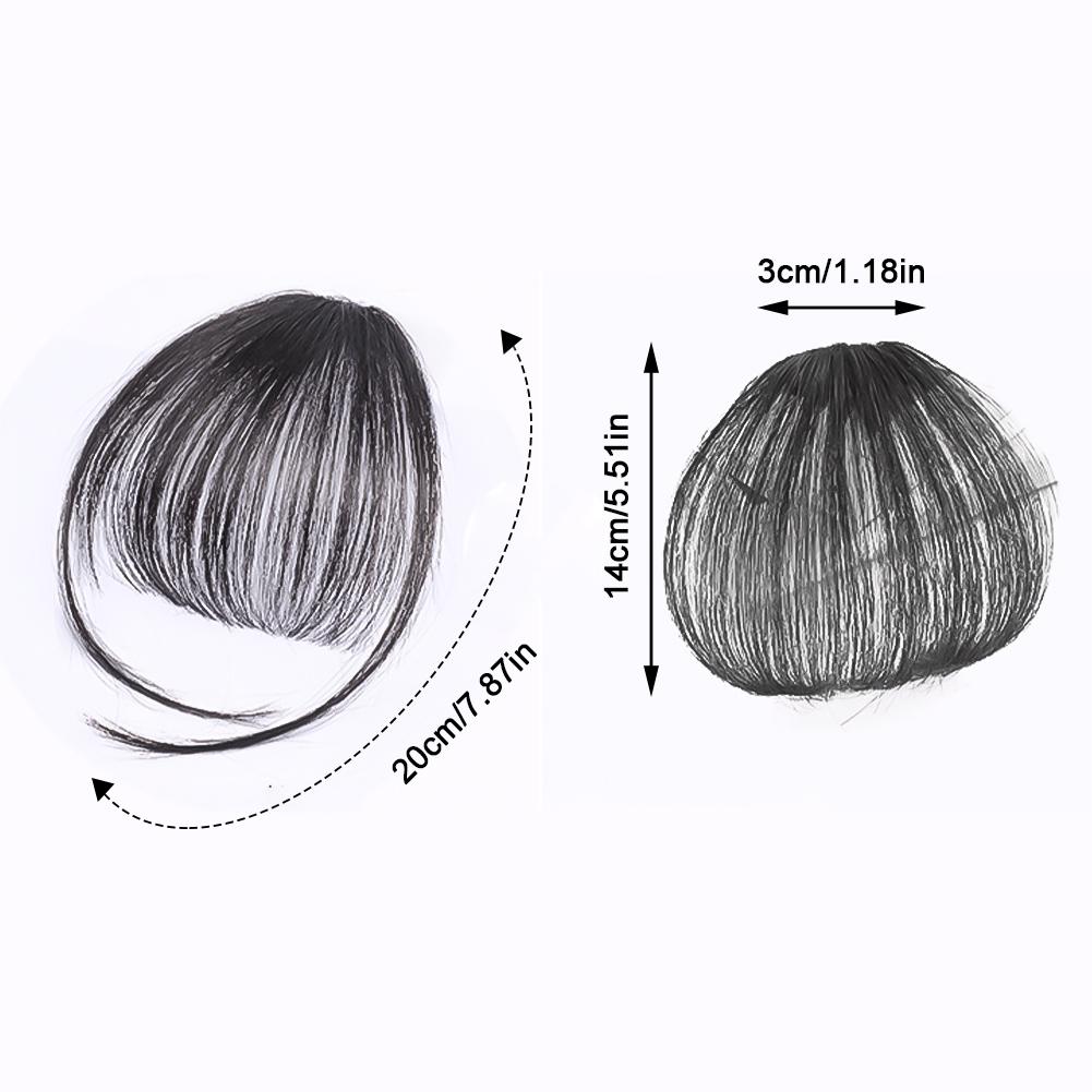 Синтетические натуральные волосы на лбу с челкой, искусственные челки, парик с воздушной челкой, женский парик, настоящие комические гладкие челки, невидимый парик