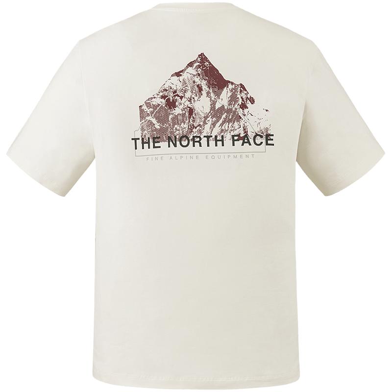THE NORTH FACE SS25 T Shirt Men's QLI/Dune White NF0A8D7E-QLI