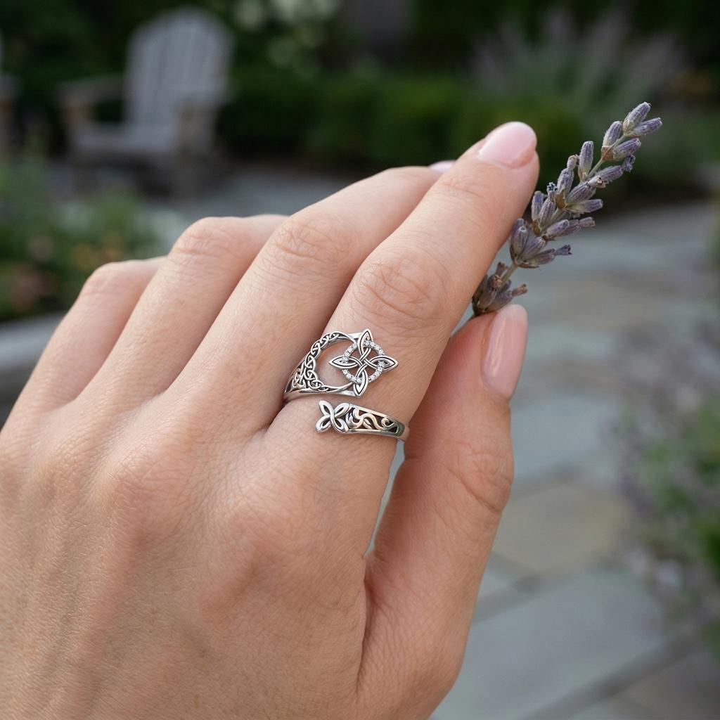 Women Adjustable Thumb Open Rings Silver Color Stacking Knuckle Rings Irregular Geometric for Wife Girls Mother Trendy Jewelry