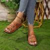 Large Size Sandals Women's New Summer Soft-soled Two-wear Bag Heel Fish Mouth Beach Sandals