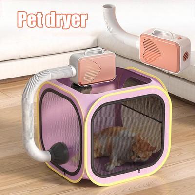 Фен для питомцев 600 Вт для груминга собак кошек, мощный фен для сушки шерсти, груминг-фен с нагревателем для маленьких кошек собак
