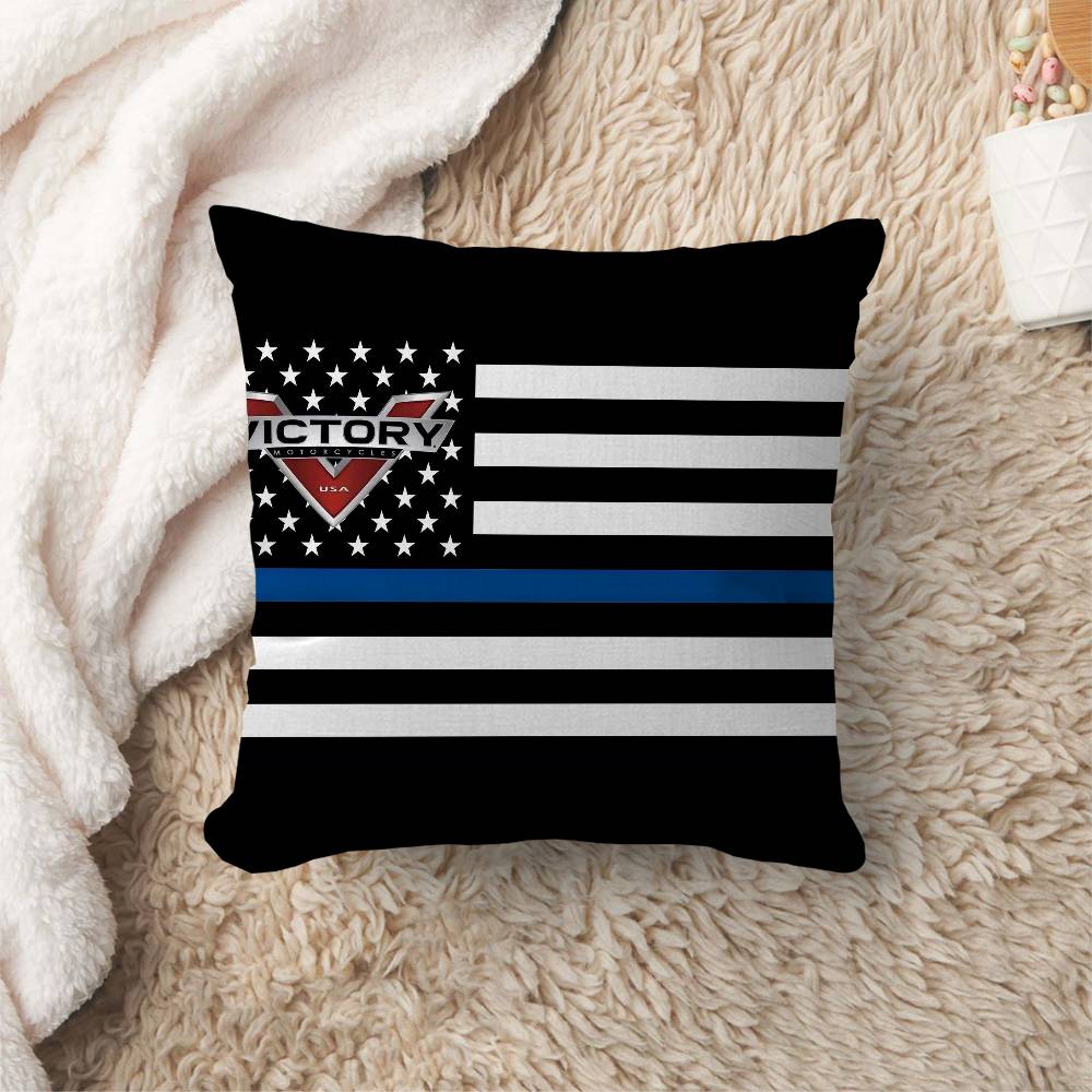 V-Victorys Motorcycles Racing Office Cushion Pillowcase Car Cushion Cover45X45Cm Lumbar Pillowcase Sofa Pillowcover