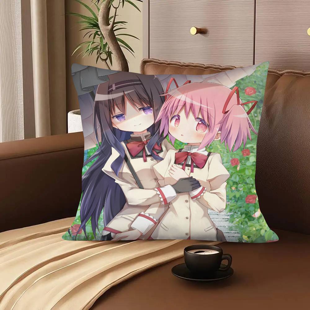 Смешная Аниме Новая Puella Magi Madoka Magica Наволочка Модная Квадратная Наволочка Спальня Диван Комната Ins Декор Подушка для Отдыха