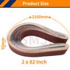 10PCS 50 x 2100mm Flexible Aluminum Oxide Sanding Belts 2 x 82 Inch Sander Belt 40-1000 Grit Abrasive Belts for Wood Soft Metal