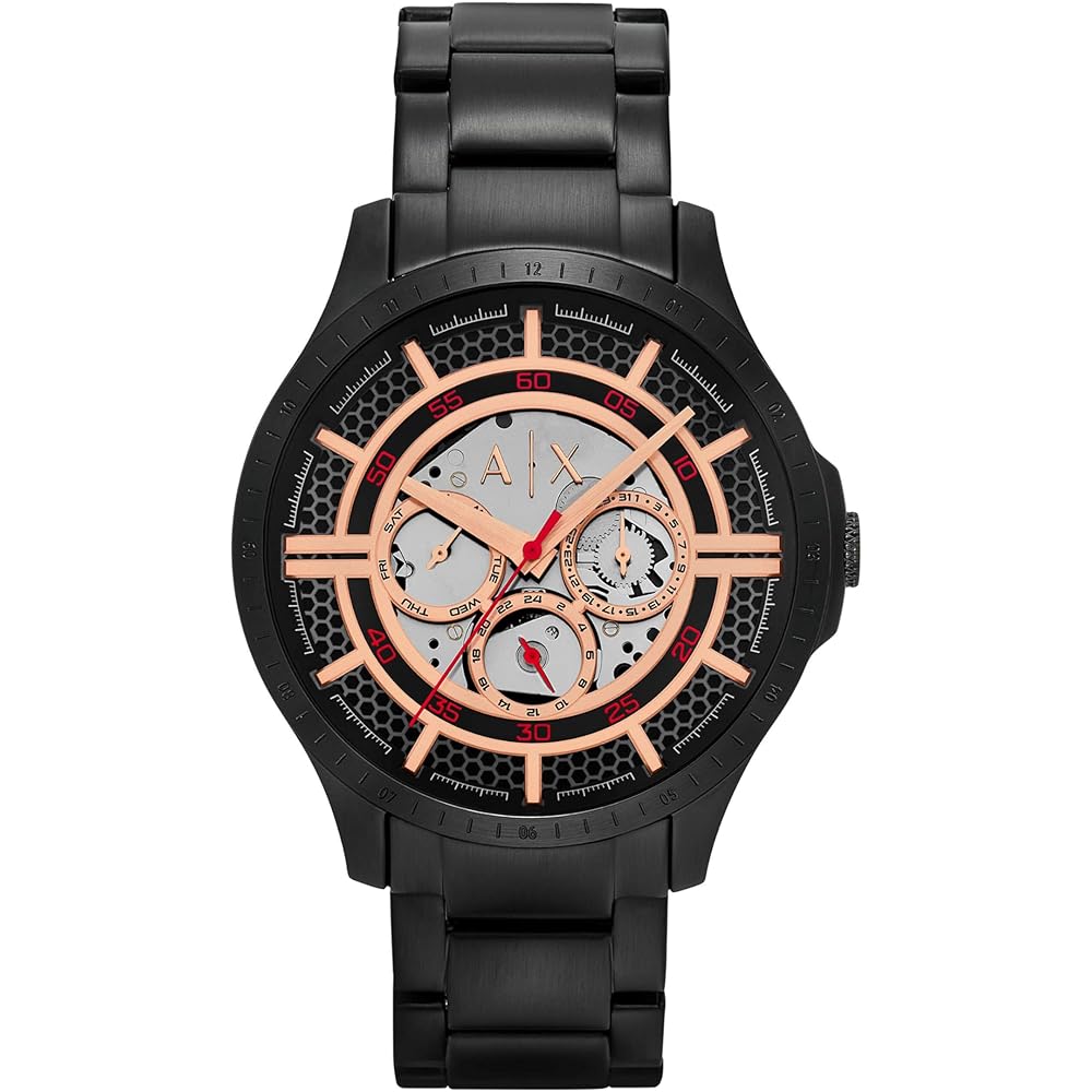 Armani Exchange AX2465 Men's Watch Black Stainless Steel Casual Timepiece