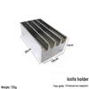 Zhongji Commercial Stainless Steel Non-Magnetic Knife Block