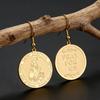 Lucktune Серьги-подвески Святой Димфны Винтажные Серьги из Нержавеющей Стали для Женщин Ирландский Святой Защита Ювелирные Изделия Подарки на Вечеринку Распродажа