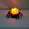 LED Candle Lights Spider Pumpkin Electronic Candle Lamp Flameless Battery Light Halloween Party Supplies Decor Candles