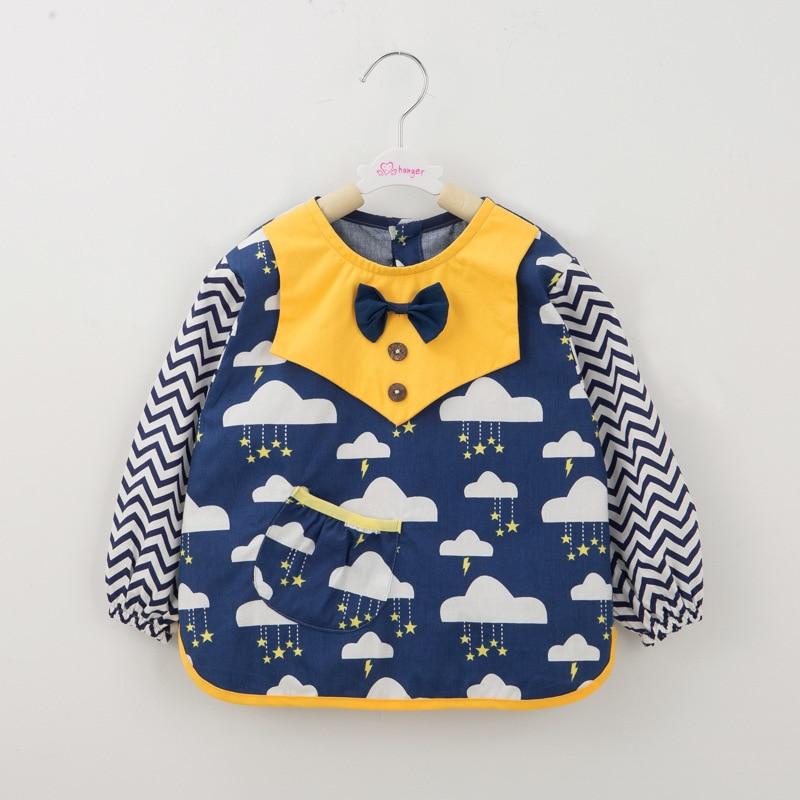 Милые детские нагрудники с героями мультфильмов, непромокаемые детские нагрудники для кормления детей с рисунком, фартук с длинными рукавами, тканевый нагрудник для кормления, аксессуары для детей 0-5 лет