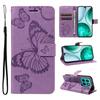 For Honor X8c 4G Wallet Case Floral Butterfly Imprinted Leather Phone Cover Stand