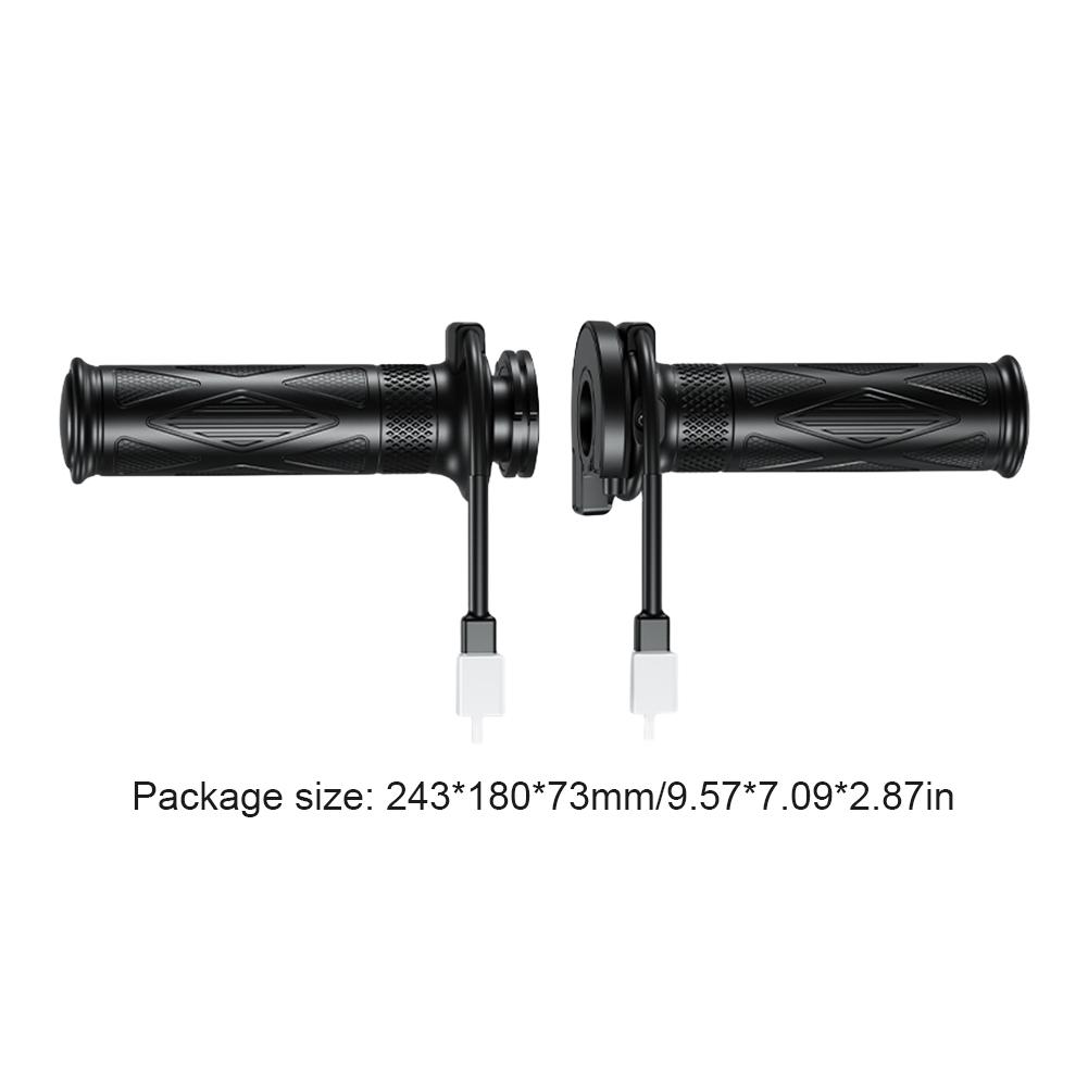 Электрический подогрев руля DC 12V для скутера, грелка для рук, 5-ступенчатая электрическая ручка с подогревом, интеллектуальный контроль температуры для зимы