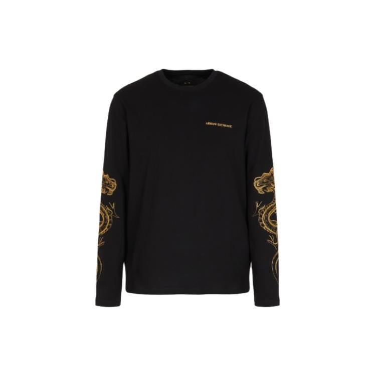 Armani Exchange Свитшот мужской SS24 Черный 3DZTDE-ZJ9JZ-1200