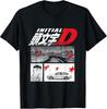 Initial D Inspired Manga 3-Panel Graphic T-Shirt