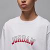 (WMNS) Air Jordan Graphic T-Shirt 'White Red' Women's FD7202-100